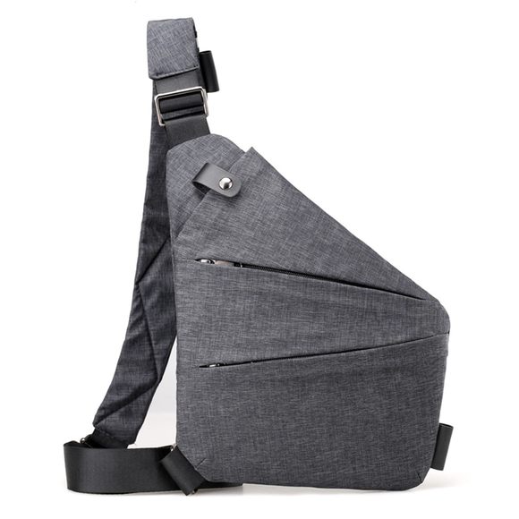 Anti Theft Crossbody Bag Men Multi-Pocket Travel Slim Sling Bag :] - Picture 1 of 6